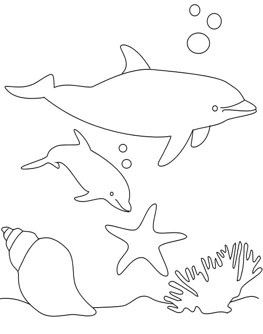 Malvorlage: Delfin (Tiere) #5106 - Kostenlose Malvorlagen zum Ausdrucken