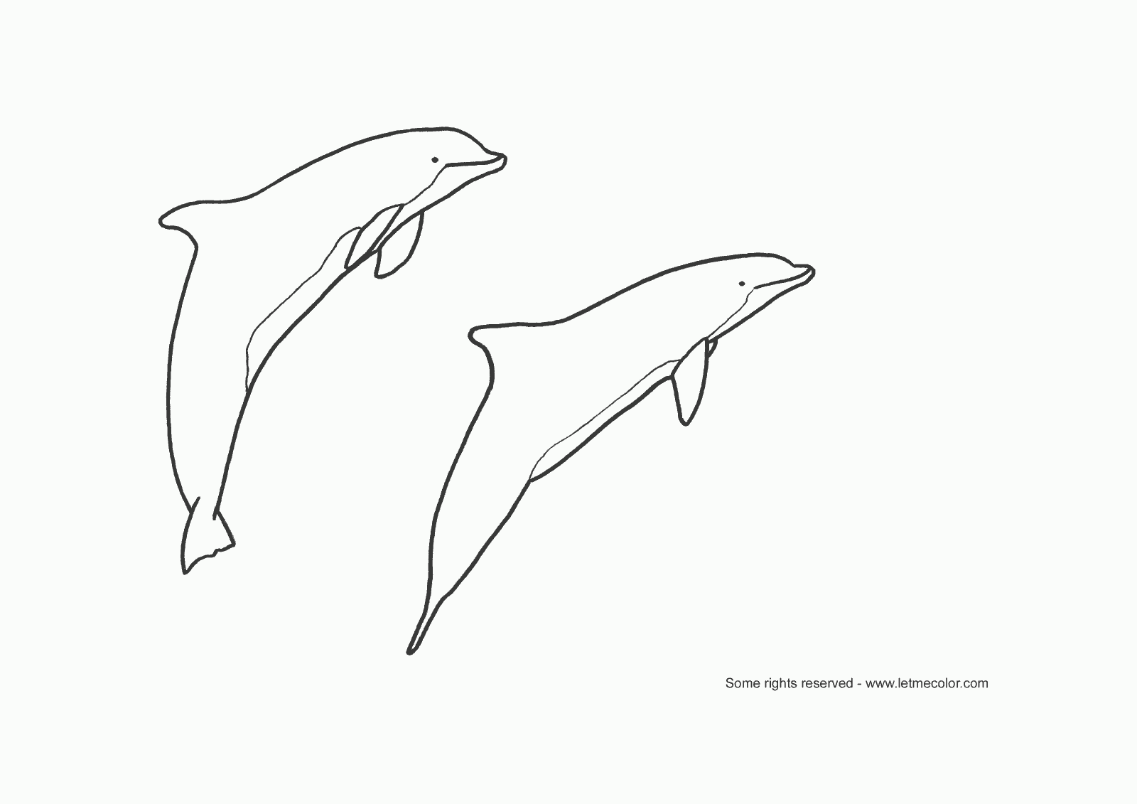 Malvorlage: Delfin (Tiere) #5115 - Kostenlose Malvorlagen zum Ausdrucken