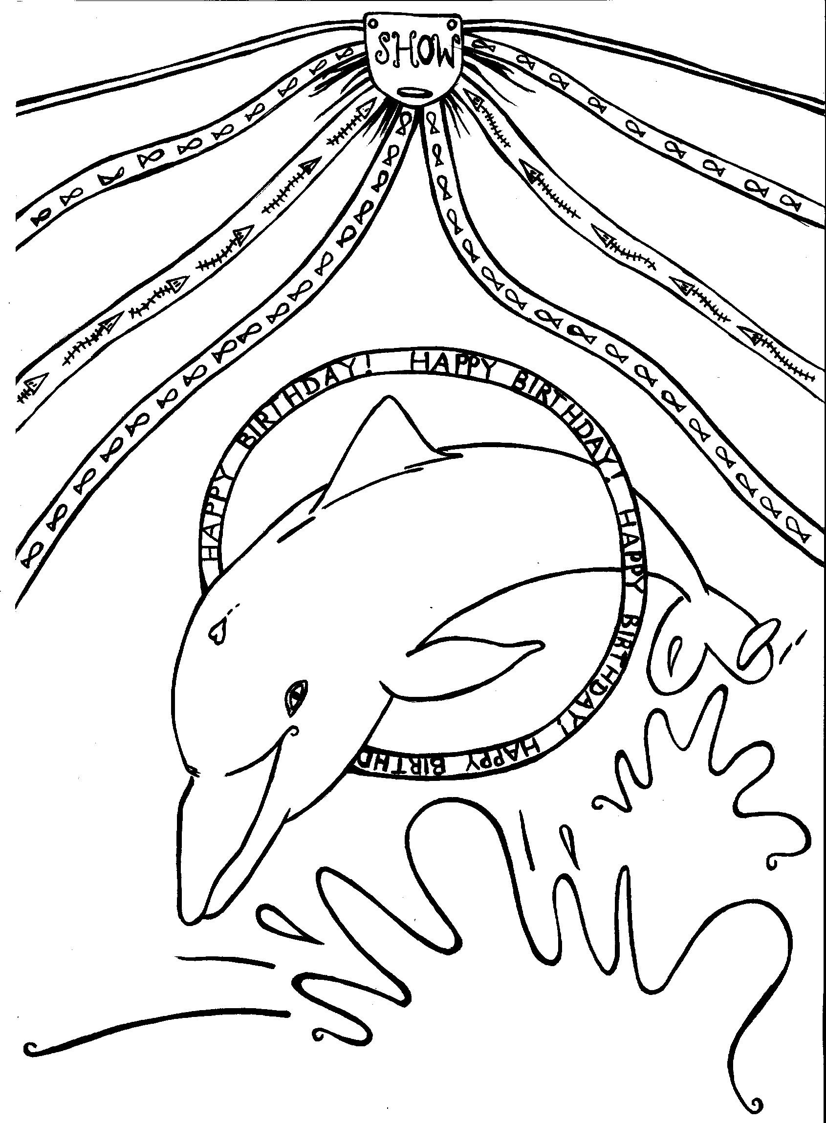 Malvorlage: Delfin (Tiere) #5131 - Kostenlose Malvorlagen zum Ausdrucken