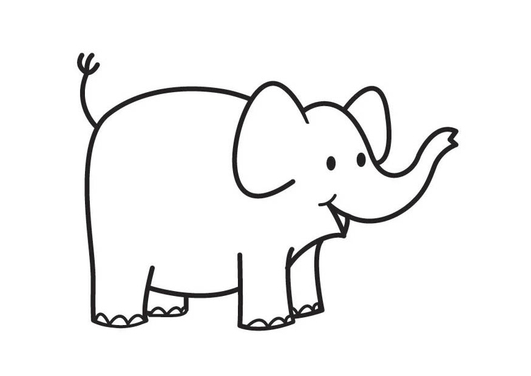 Malvorlage: Elefant (Tiere) #6309 - Kostenlose Malvorlagen zum Ausdrucken
