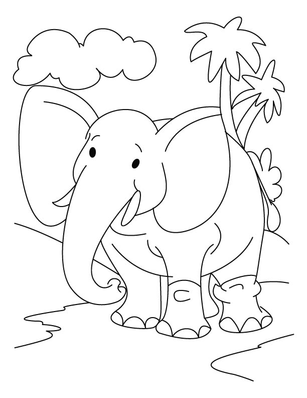 Malvorlage: Elefant (Tiere) #6329 - Kostenlose Malvorlagen zum Ausdrucken