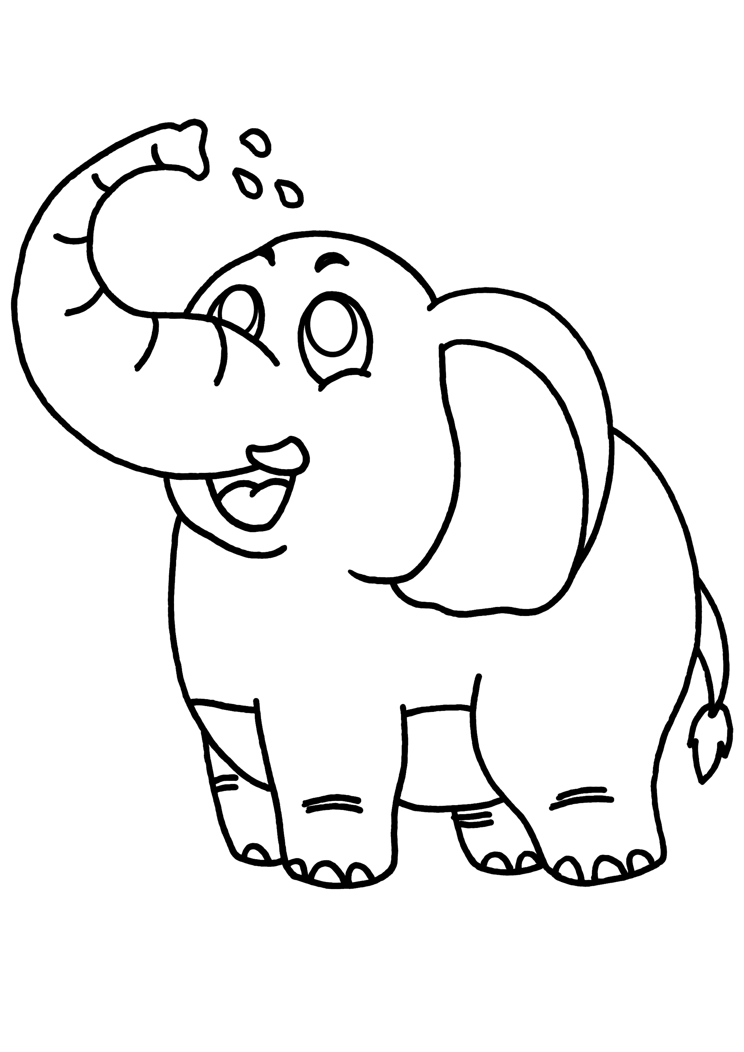Malvorlage: Elefant (Tiere) #6347 - Kostenlose Malvorlagen zum Ausdrucken