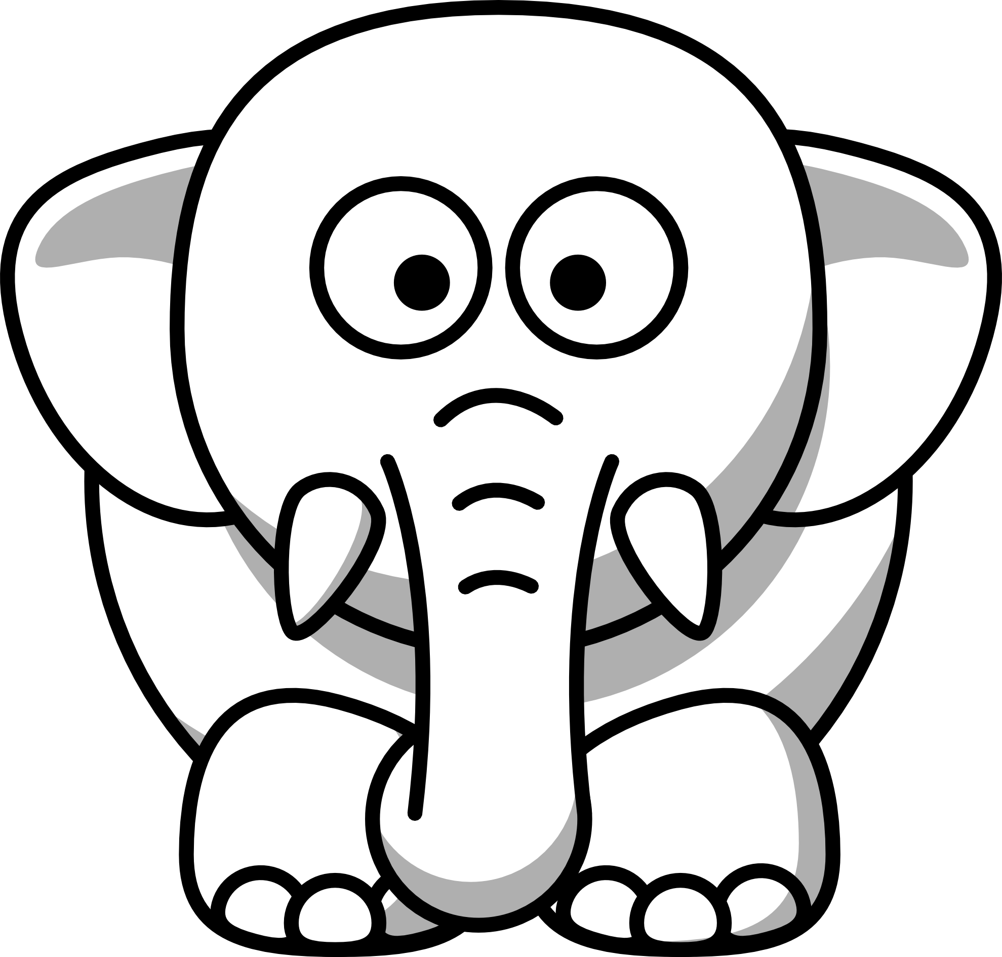 Malvorlage: Elefant (Tiere) #6370 - Kostenlose Malvorlagen zum Ausdrucken