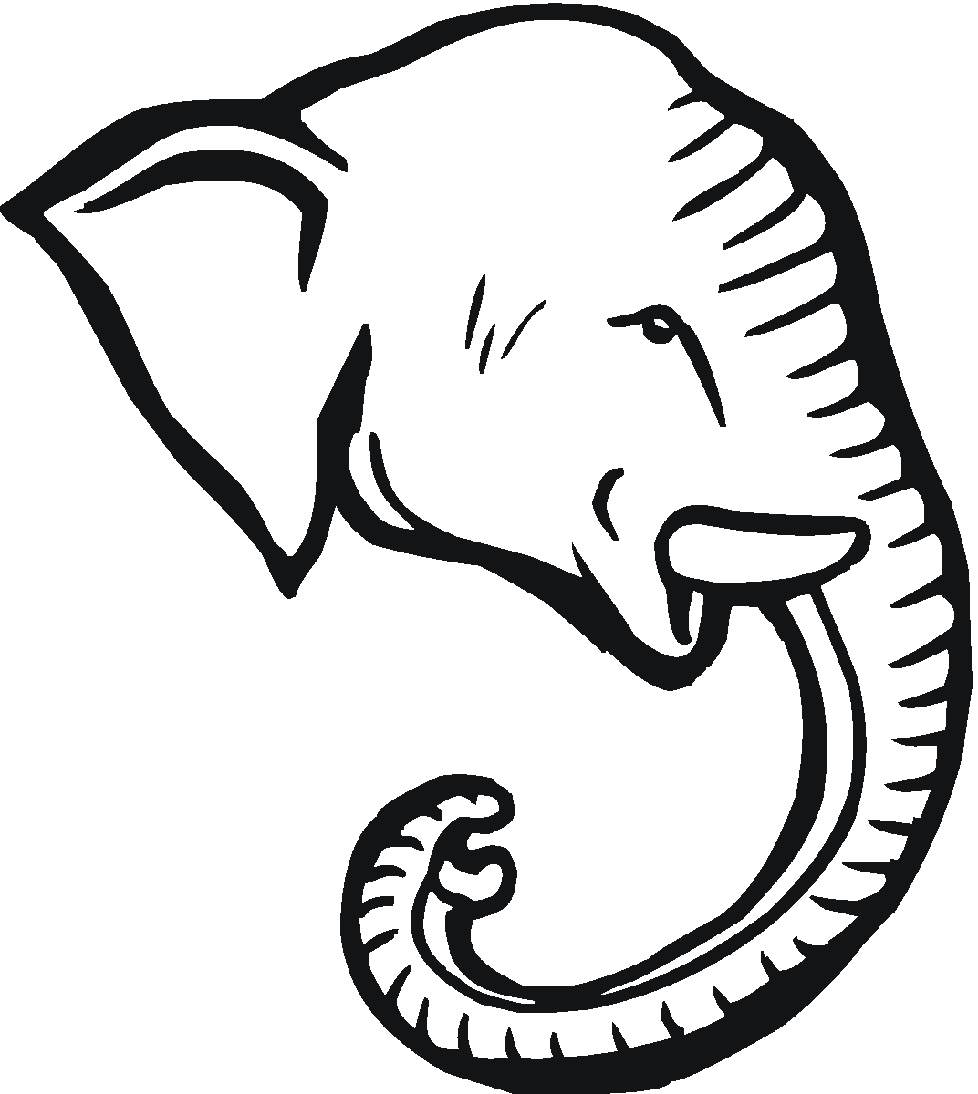 Malvorlage: Elefant (Tiere) #6410 - Kostenlose Malvorlagen zum Ausdrucken