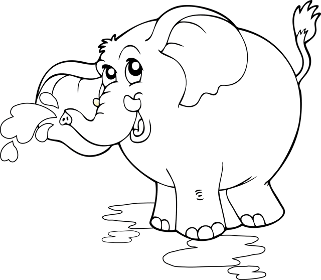 Malvorlage: Elefant (Tiere) #6412 - Kostenlose Malvorlagen zum Ausdrucken