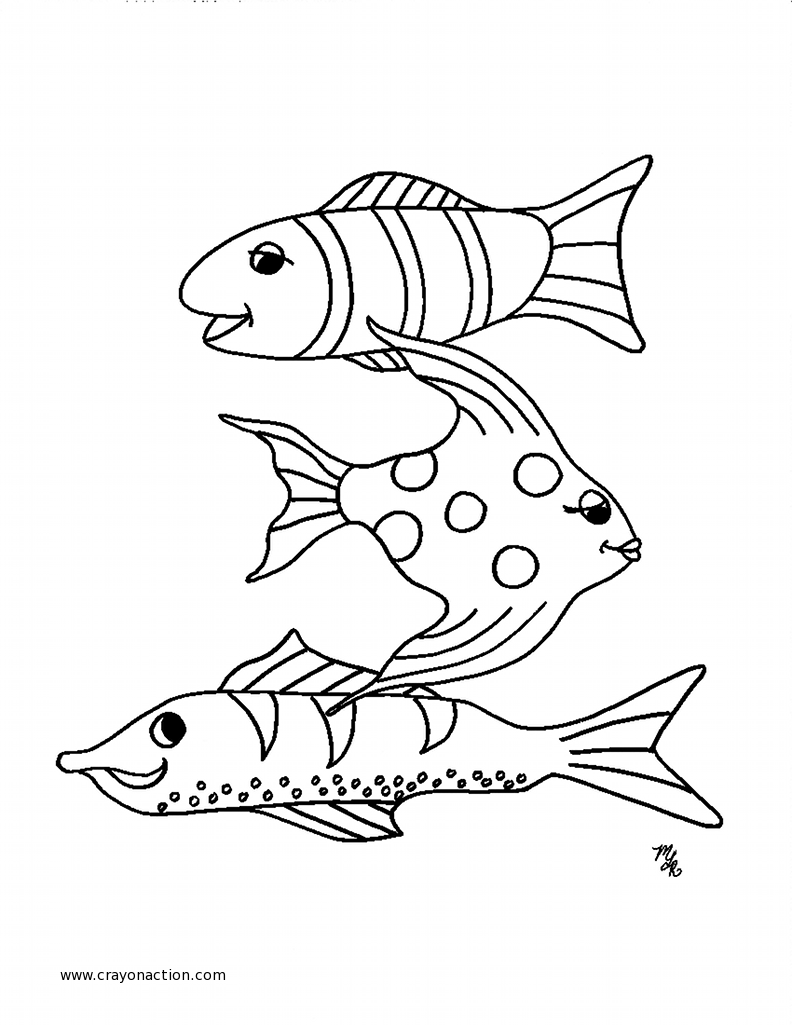 Malvorlage: Fisch (Tiere) #17111 - Kostenlose Malvorlagen zum Ausdrucken