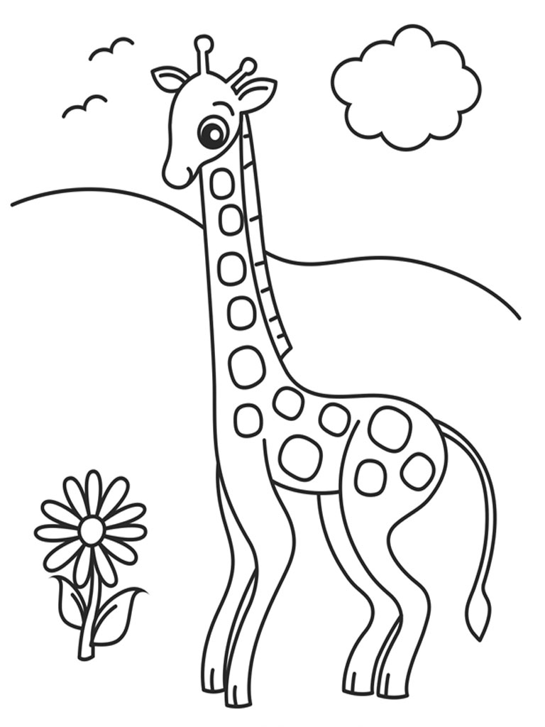 Malvorlage: Giraffe (Tiere) #7233 - Kostenlose Malvorlagen zum Ausdrucken