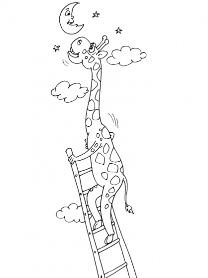 Malvorlage: Giraffe (Tiere) #7251 - Kostenlose Malvorlagen zum Ausdrucken