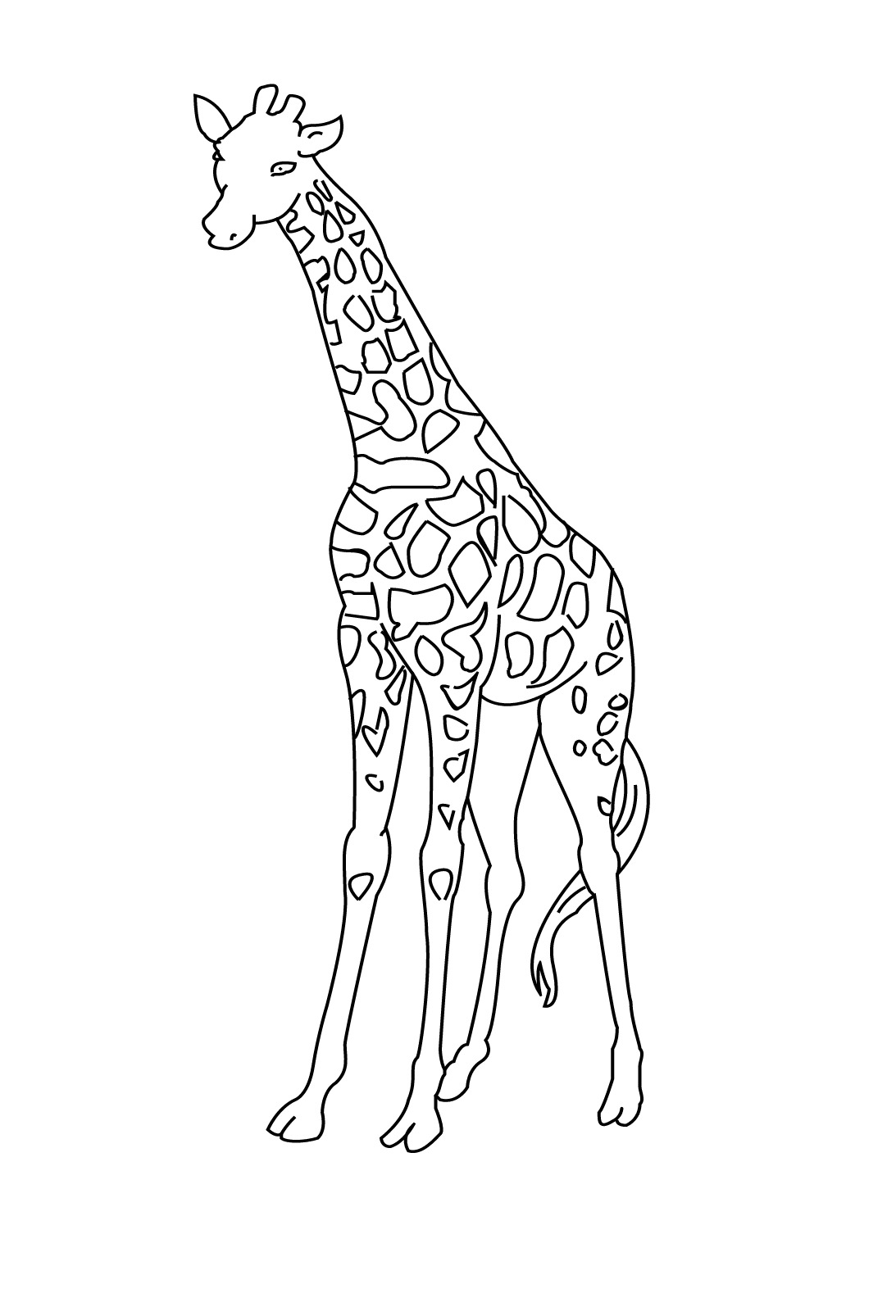 Malvorlage: Giraffe (Tiere) #7281 - Kostenlose Malvorlagen zum Ausdrucken
