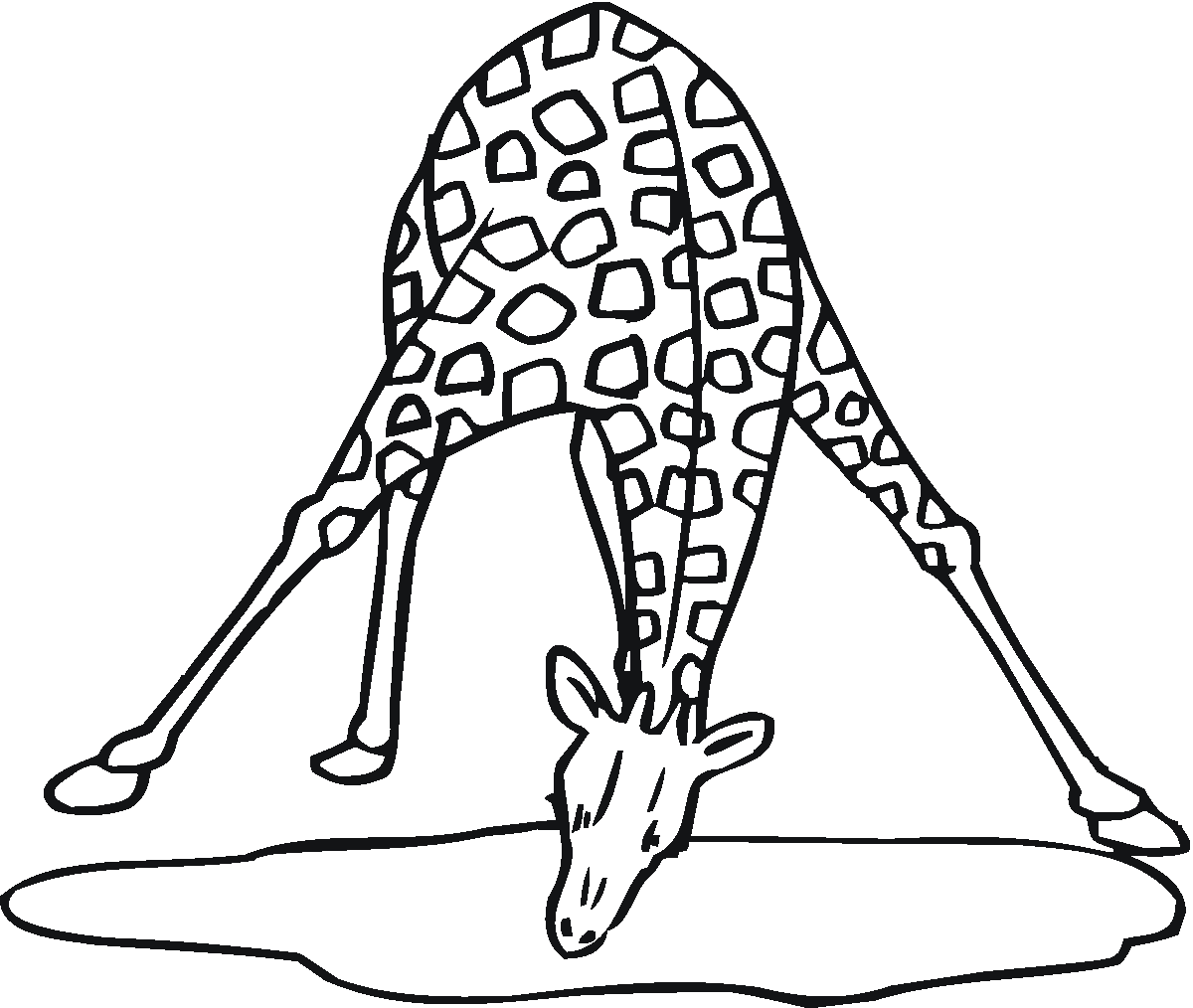 Malvorlage: Giraffe (Tiere) #7299 - Kostenlose Malvorlagen zum Ausdrucken