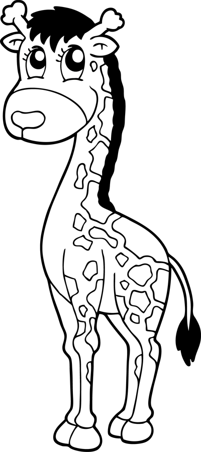 Malvorlage: Giraffe (Tiere) #7346 - Kostenlose Malvorlagen zum Ausdrucken