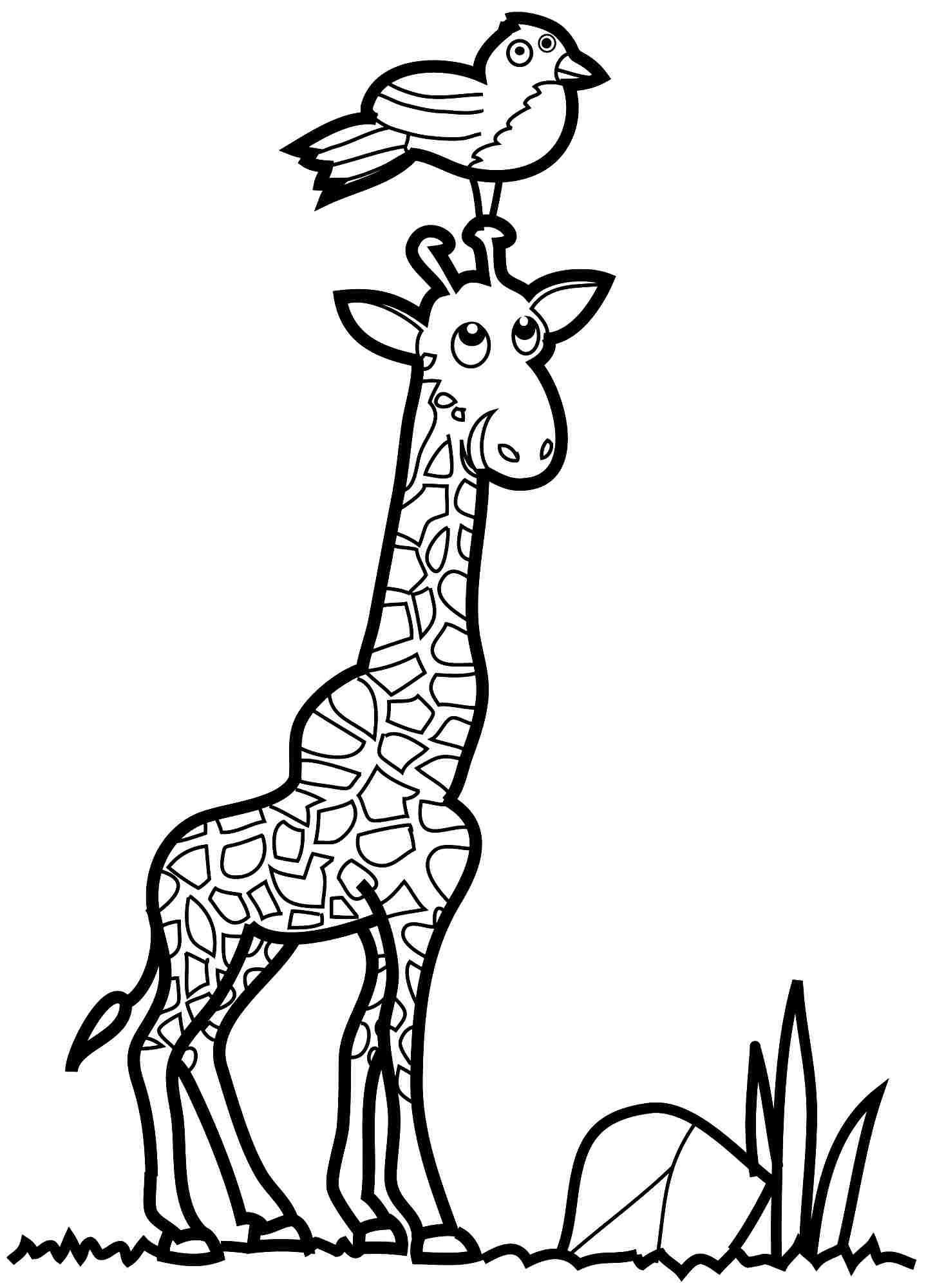 Malvorlage: Giraffe (Tiere) #7370 - Kostenlose Malvorlagen zum Ausdrucken