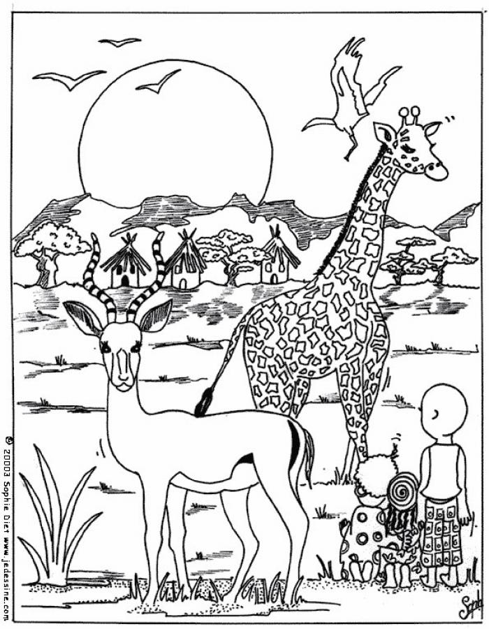 Malvorlage: Giraffe (Tiere) #7399 - Kostenlose Malvorlagen zum Ausdrucken