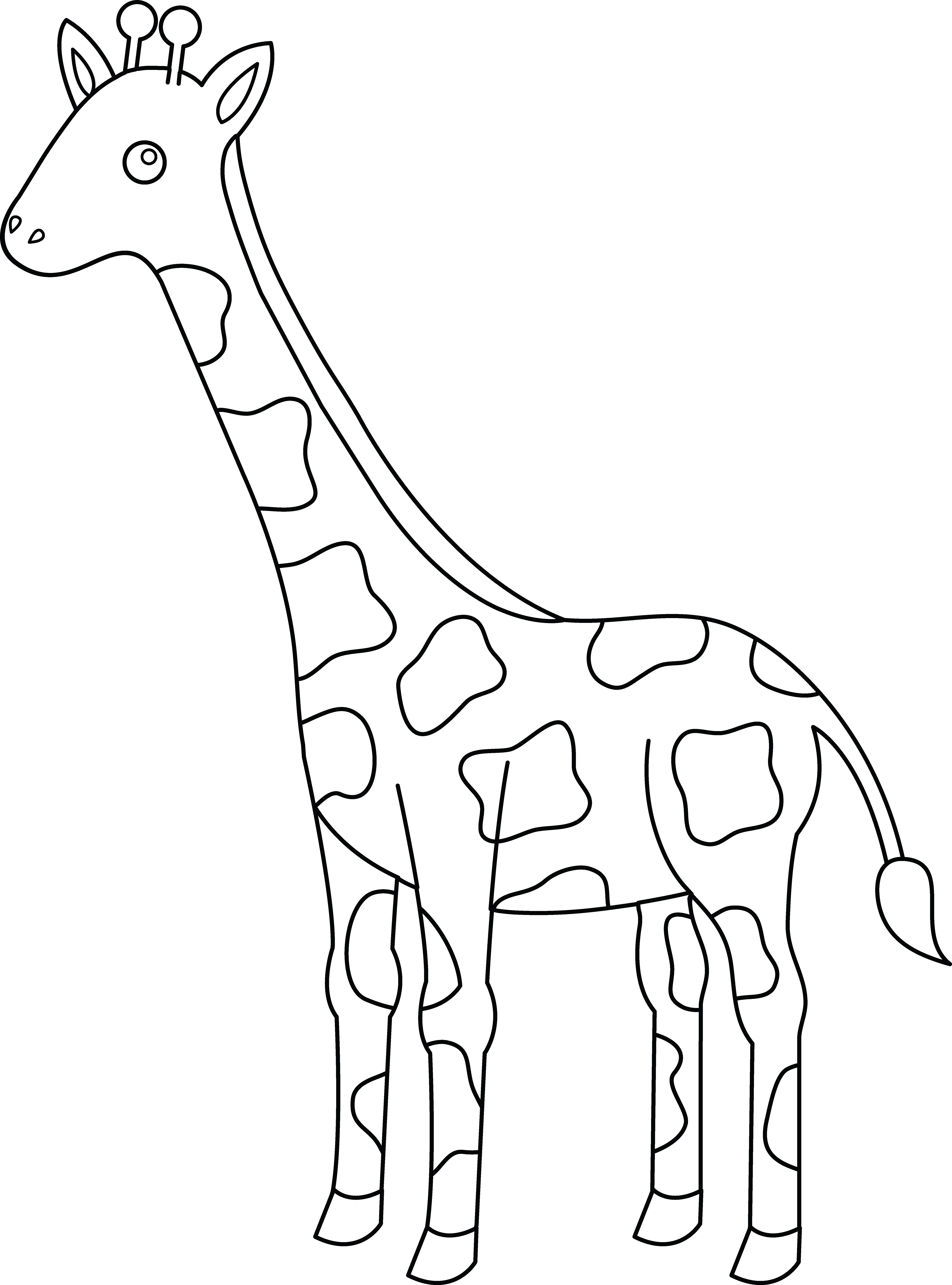 Malvorlage: Giraffe (Tiere) #7406 - Kostenlose Malvorlagen zum Ausdrucken