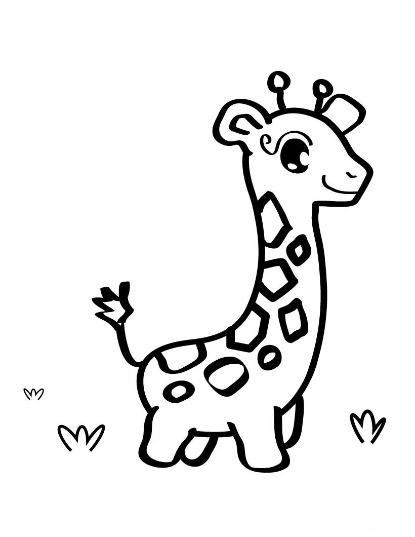 Malvorlage: Giraffe (Tiere) #7410 - Kostenlose Malvorlagen zum Ausdrucken
