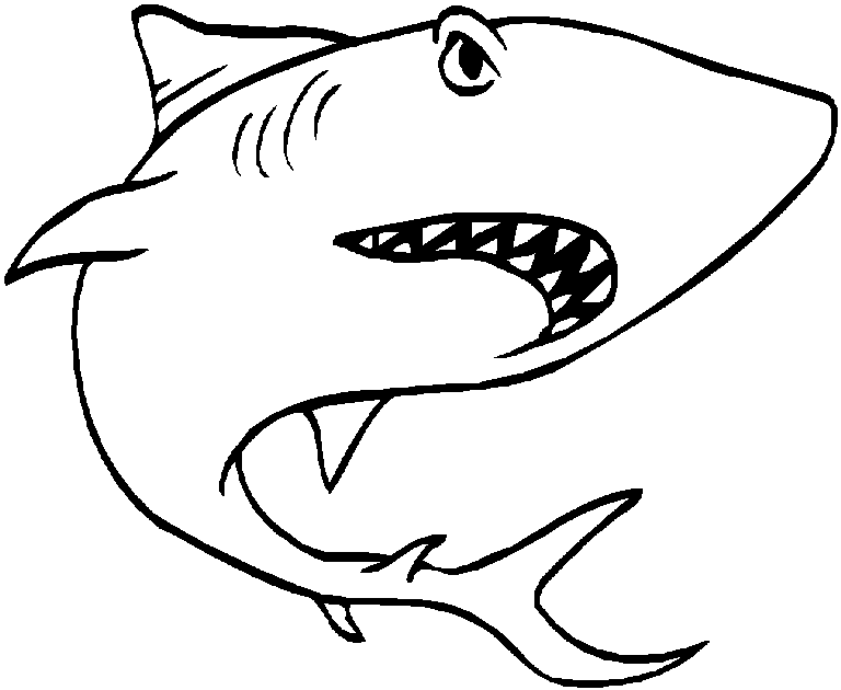 Malvorlage: Hai (Tiere) #14767 - Kostenlose Malvorlagen zum Ausdrucken