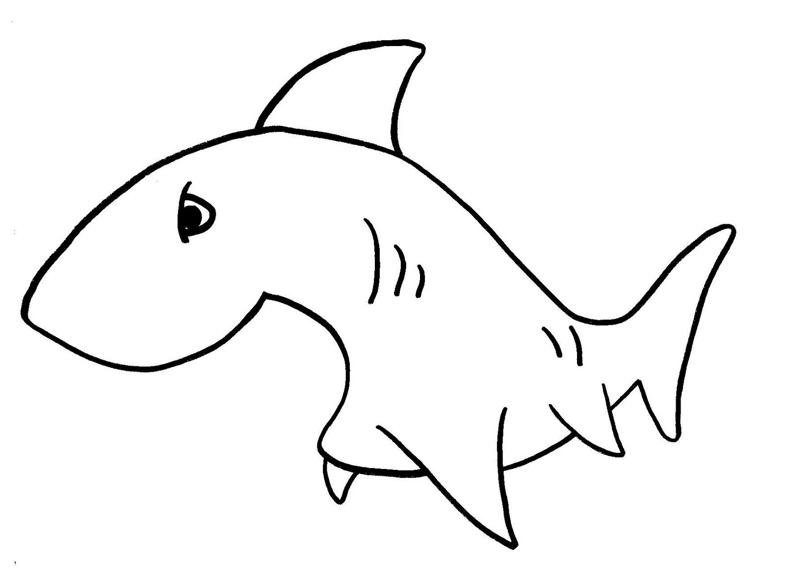 Malvorlage: Hai (Tiere) #14841 - Kostenlose Malvorlagen zum Ausdrucken