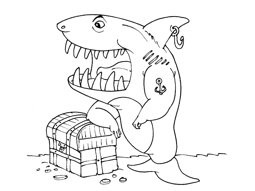 Malvorlage: Hai (Tiere) #14901 - Kostenlose Malvorlagen zum Ausdrucken