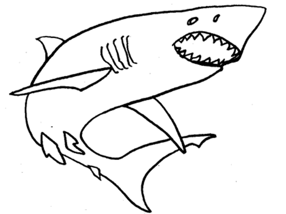 Malvorlage: Hai (Tiere) #14911 - Kostenlose Malvorlagen zum Ausdrucken