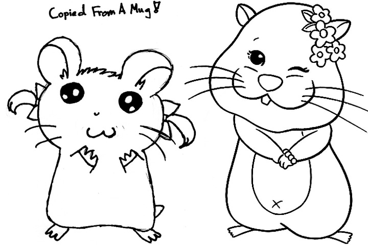 Malvorlage: Hamster (Tiere) #8025 - Kostenlose Malvorlagen zum Ausdrucken