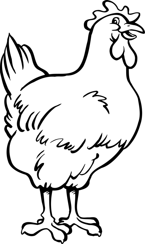 Malvorlage: Henne (Tiere) #17443 - Kostenlose Malvorlagen zum Ausdrucken