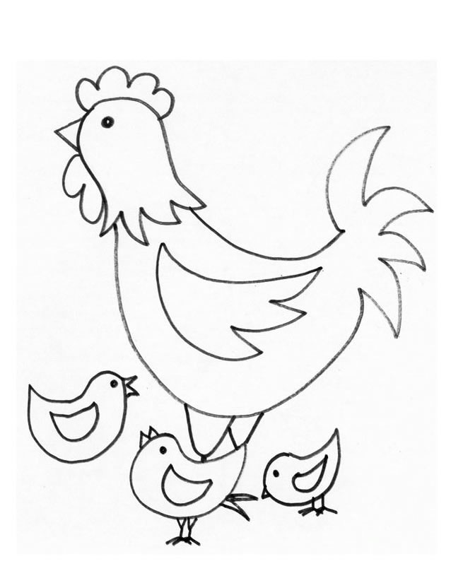 Malvorlage: Henne (Tiere) #17444 - Kostenlose Malvorlagen zum Ausdrucken