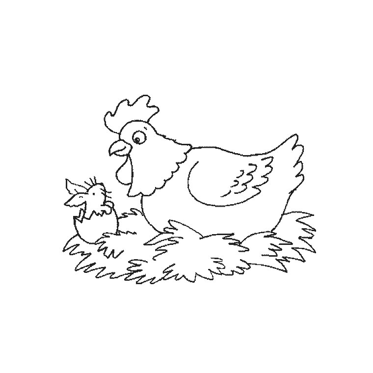 Malvorlage: Henne (Tiere) #17511 - Kostenlose Malvorlagen zum Ausdrucken