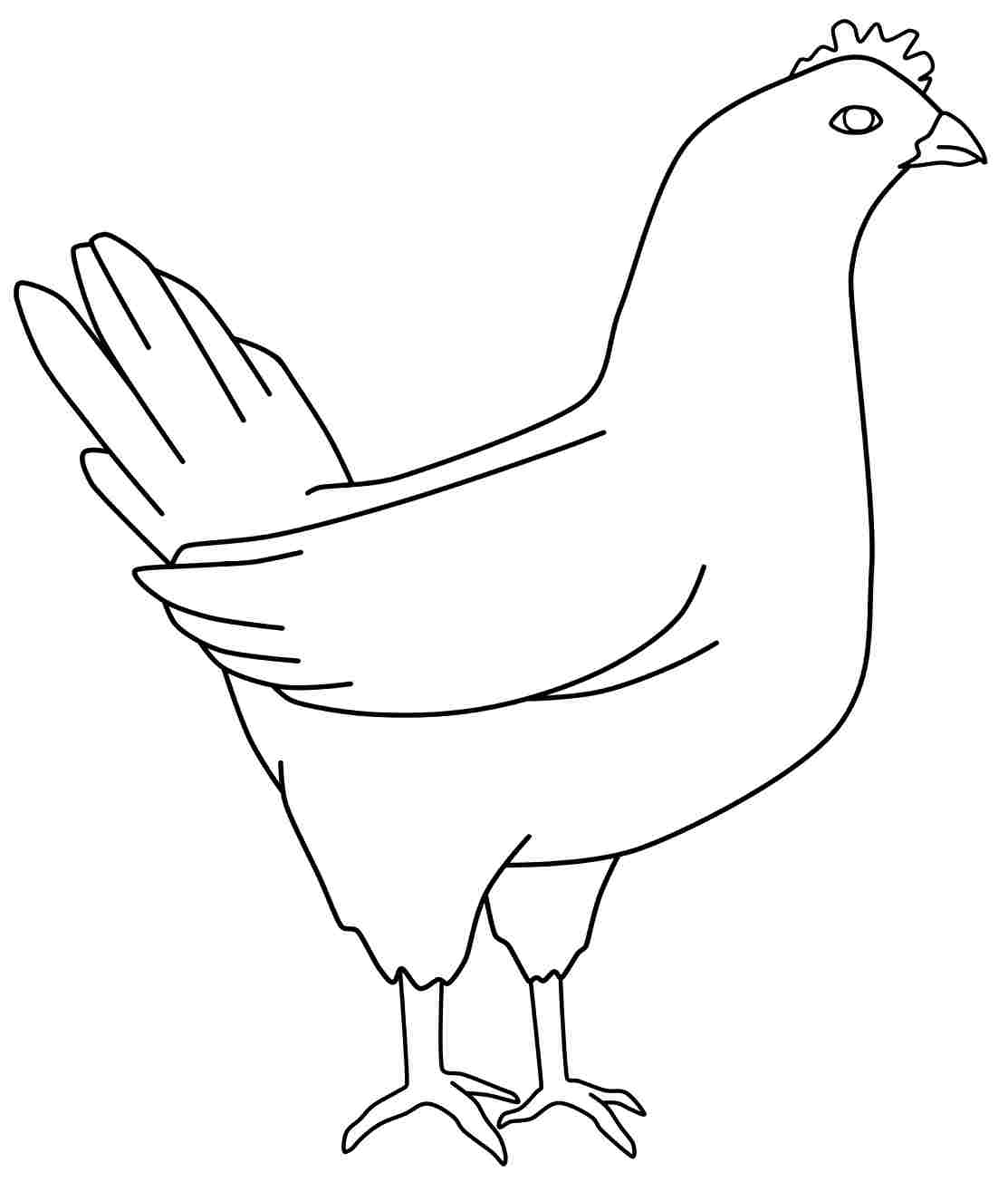 Malvorlage: Henne (Tiere) #17588 - Kostenlose Malvorlagen zum Ausdrucken