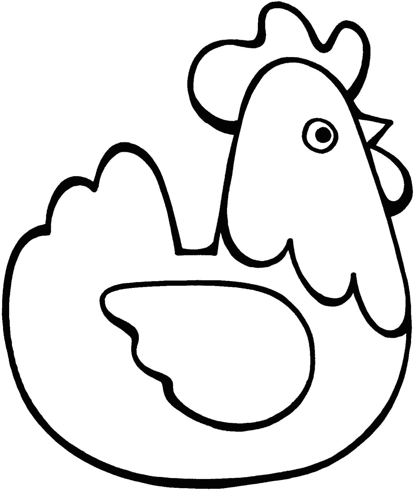 Malvorlage: Huhn (Tiere) #17239 - Kostenlose Malvorlagen zum Ausdrucken