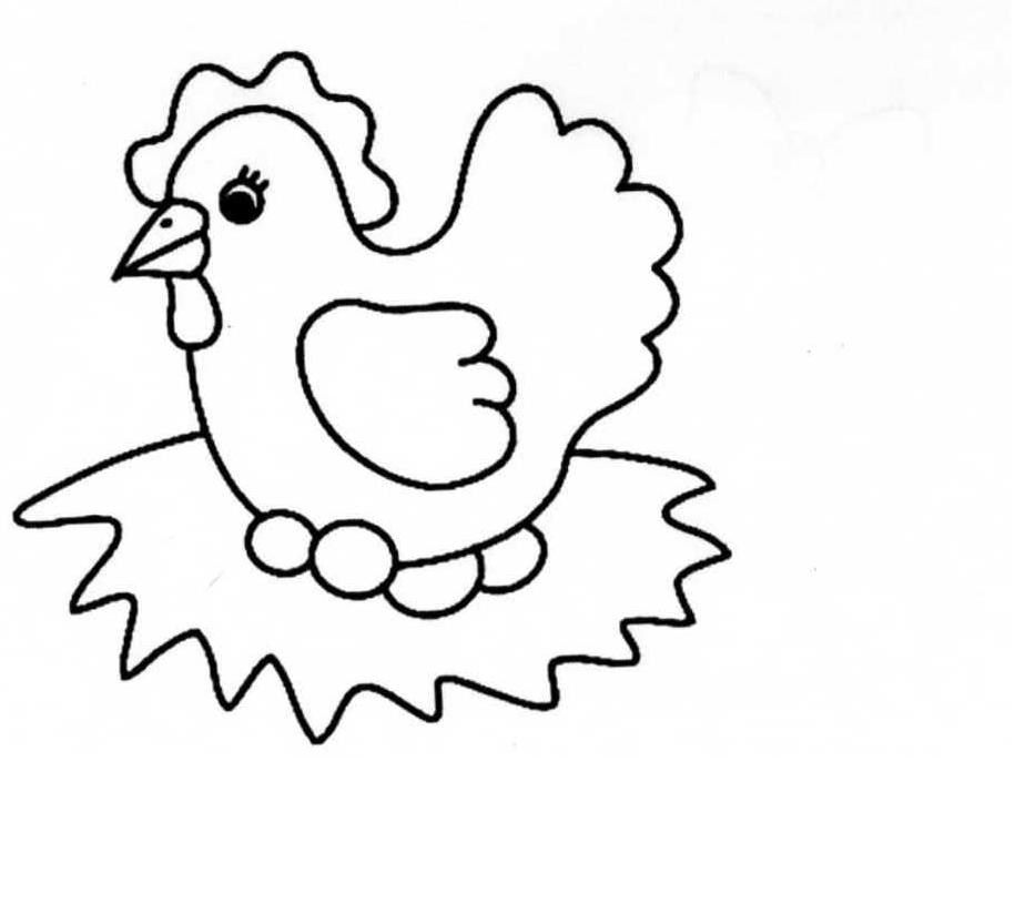 Malvorlage: Huhn (Tiere) #17241 - Kostenlose Malvorlagen zum Ausdrucken
