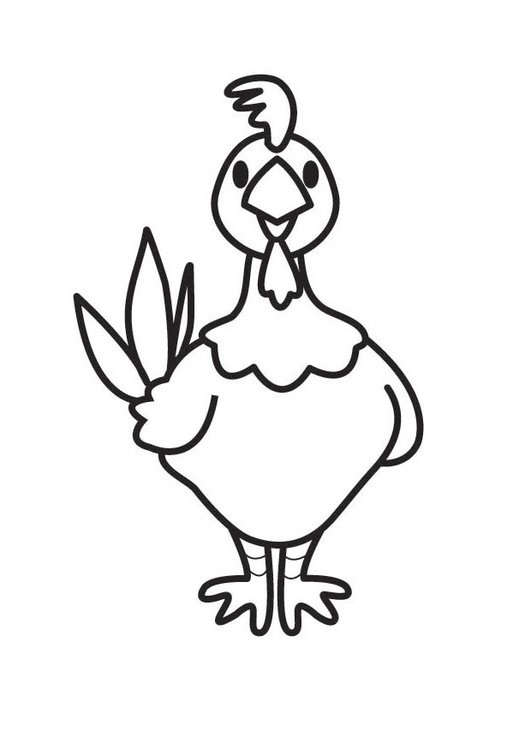 Malvorlage: Huhn (Tiere) #17252 - Kostenlose Malvorlagen zum Ausdrucken