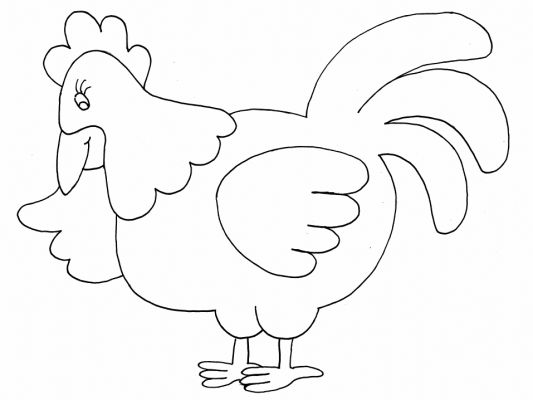 Malvorlage: Huhn (Tiere) #17259 - Kostenlose Malvorlagen zum Ausdrucken