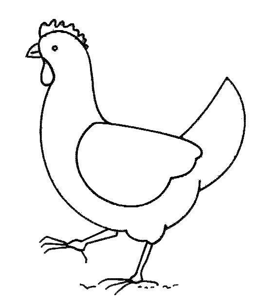 Malvorlage: Huhn (Tiere) #17275 - Kostenlose Malvorlagen zum Ausdrucken