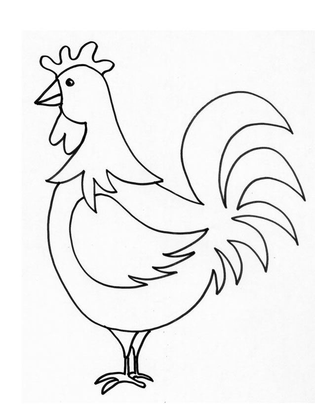 Malvorlage: Huhn (Tiere) #17283 - Kostenlose Malvorlagen zum Ausdrucken