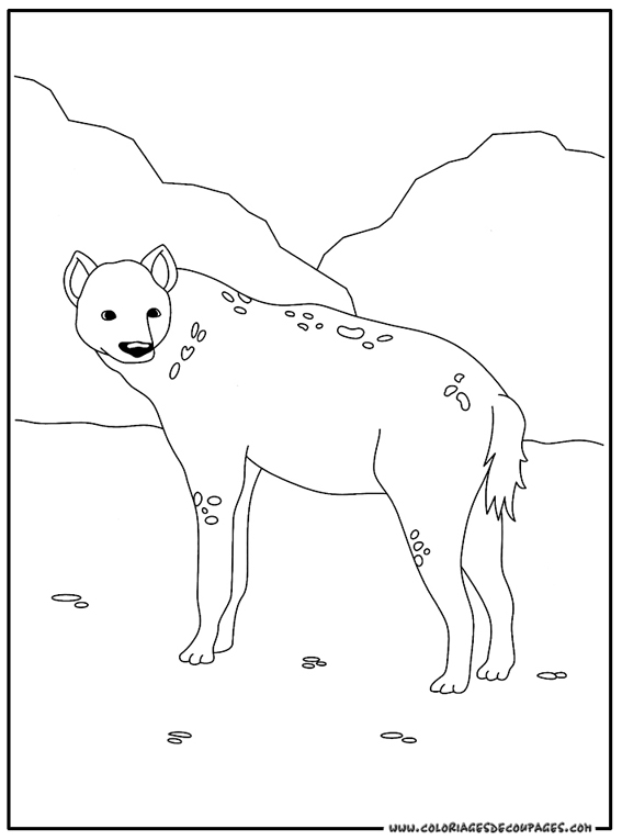 Malvorlage: Hyäne (Tiere) #19635 - Kostenlose Malvorlagen zum Ausdrucken