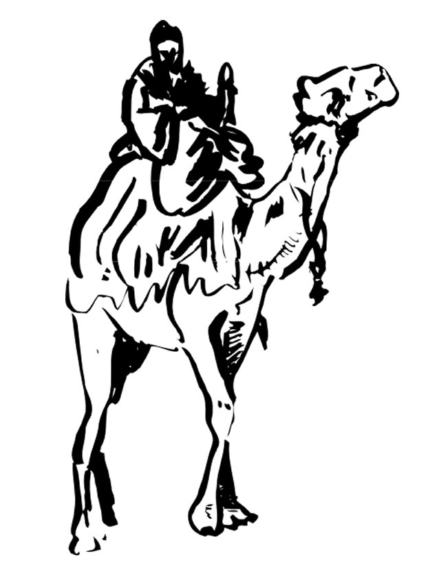 Malvorlage: Kamel (Tiere) #1755 - Kostenlose Malvorlagen zum Ausdrucken