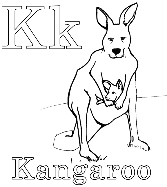 Malvorlage: Känguru (Tiere) #9113 - Kostenlose Malvorlagen zum Ausdrucken