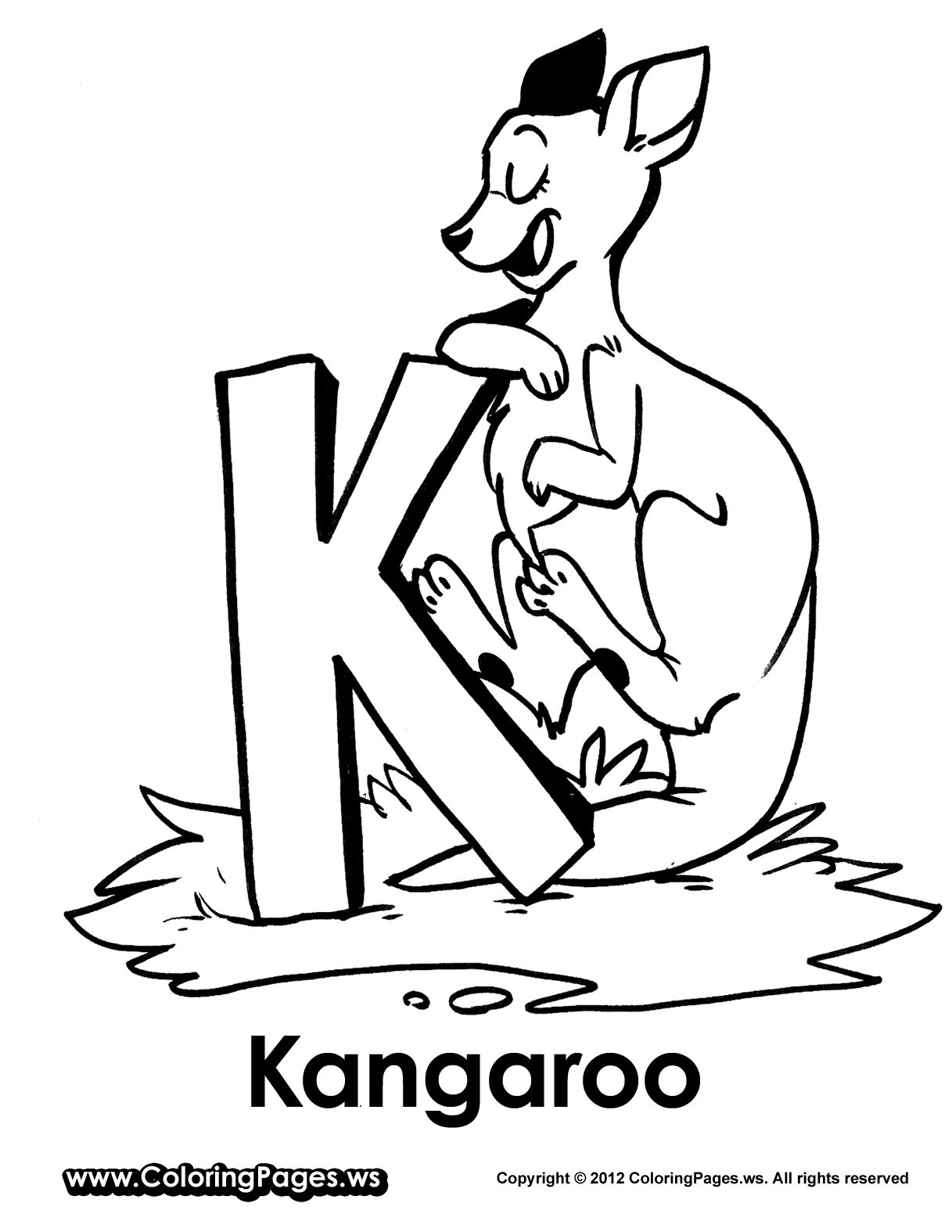 Malvorlage: Känguru (Tiere) #9142 - Kostenlose Malvorlagen zum Ausdrucken