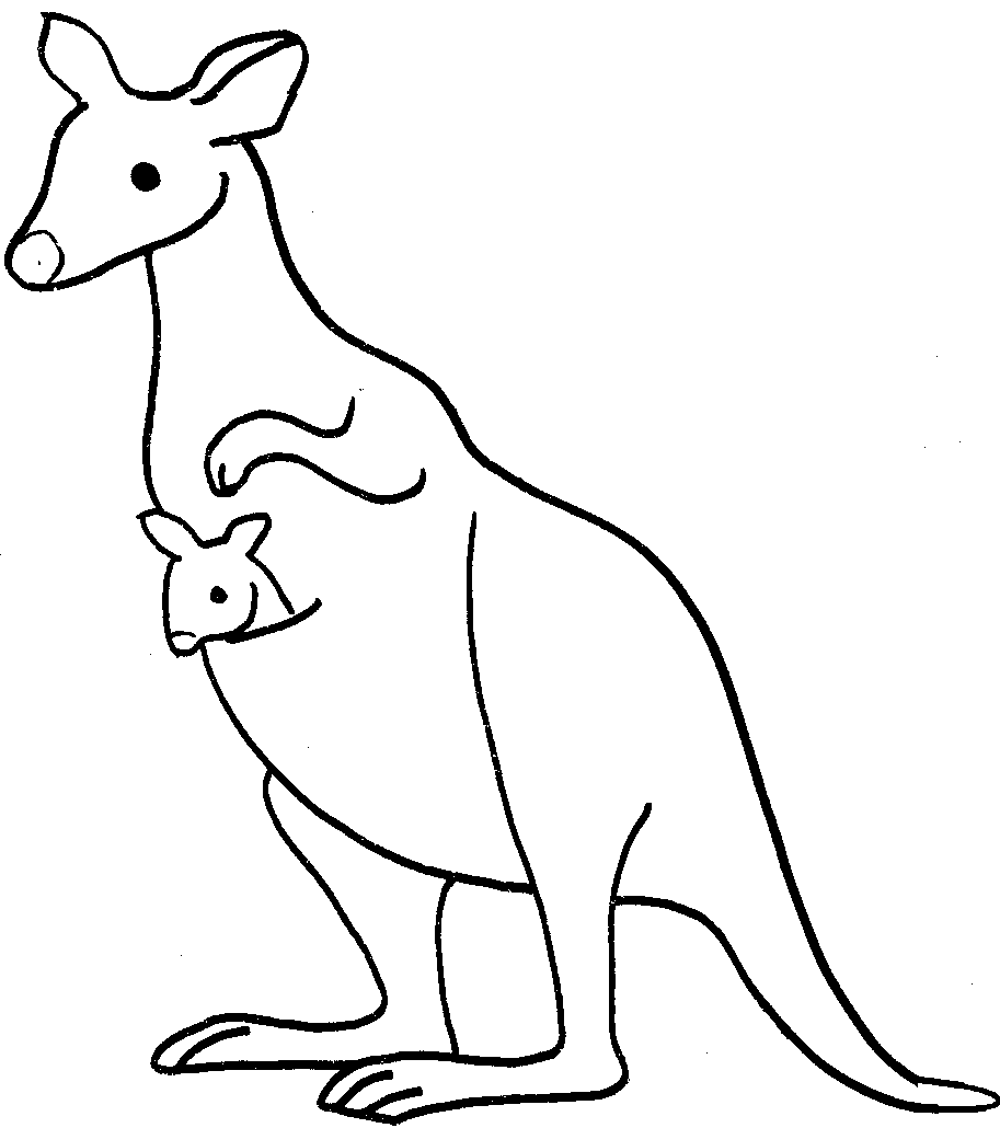 Malvorlage: Känguru (Tiere) #9213 - Kostenlose Malvorlagen zum Ausdrucken