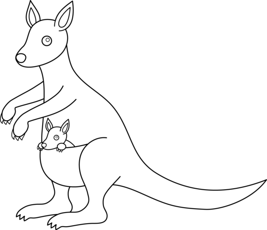 Malvorlage: Känguru (Tiere) #9219 - Kostenlose Malvorlagen zum Ausdrucken