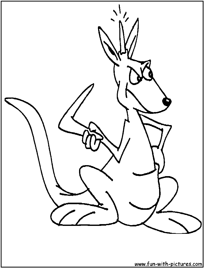 Malvorlage: Känguru (Tiere) #9220 - Kostenlose Malvorlagen zum Ausdrucken