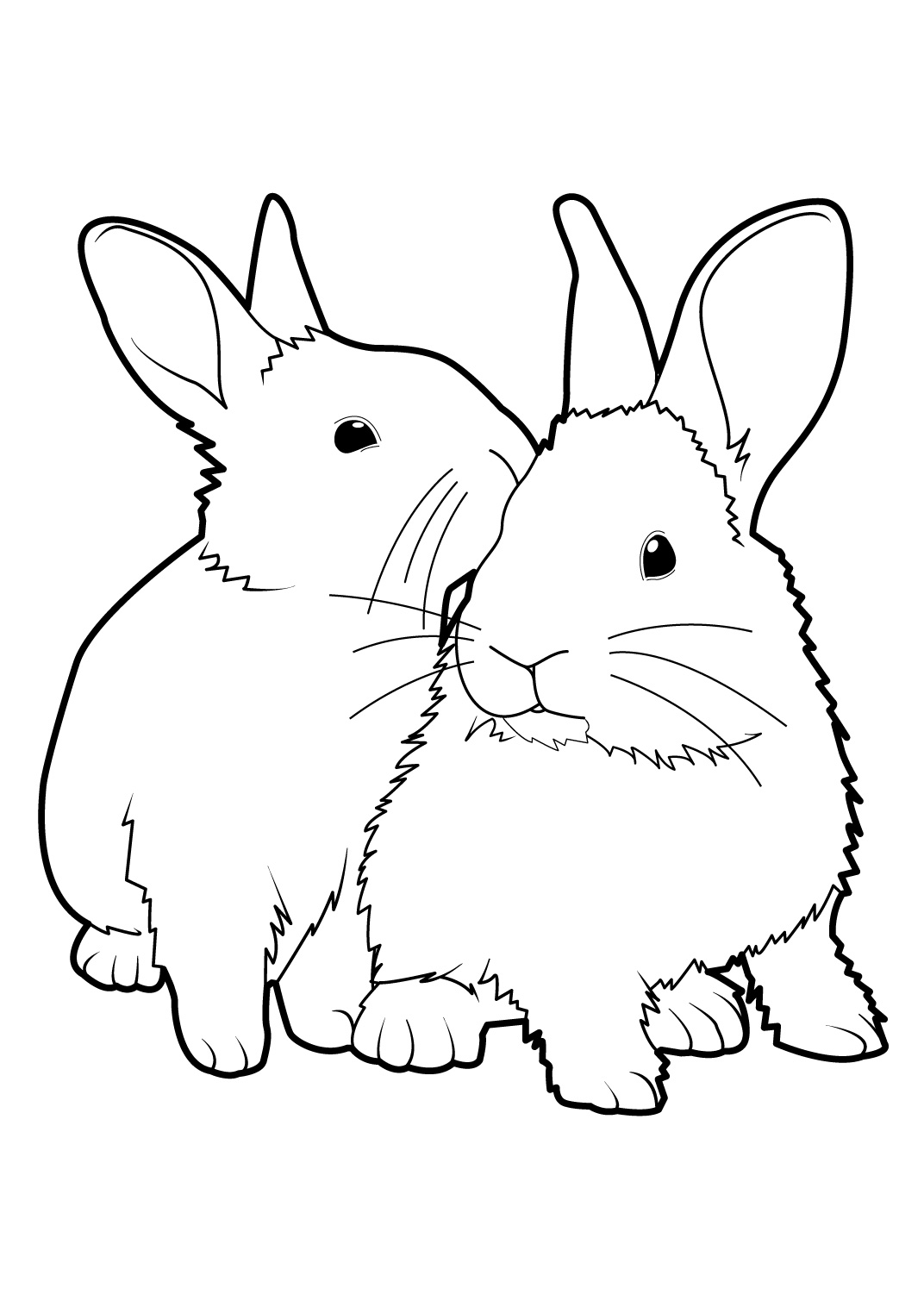 Malvorlage: Kaninchen (Tiere) #9503 - Kostenlose Malvorlagen zum Ausdrucken