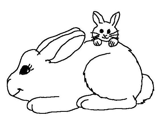 Malvorlage: Kaninchen (Tiere) #9532 - Kostenlose Malvorlagen zum Ausdrucken