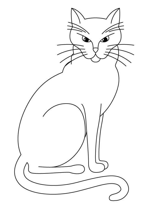 Malvorlage: Katze (Tiere) #1876 - Kostenlose Malvorlagen zum Ausdrucken