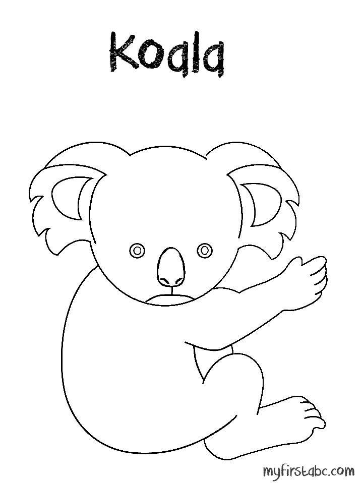 Malvorlage: Koala (Tiere) #9333 - Kostenlose Malvorlagen zum Ausdrucken