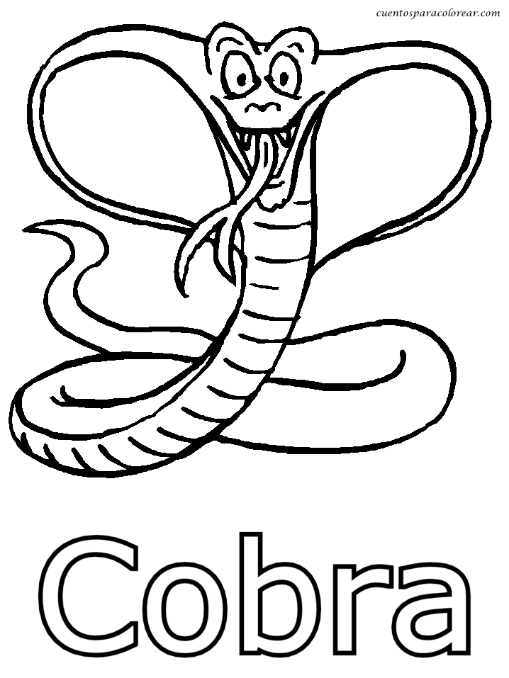 Malvorlage: Kobra (Tiere) #3289 - Kostenlose Malvorlagen zum Ausdrucken