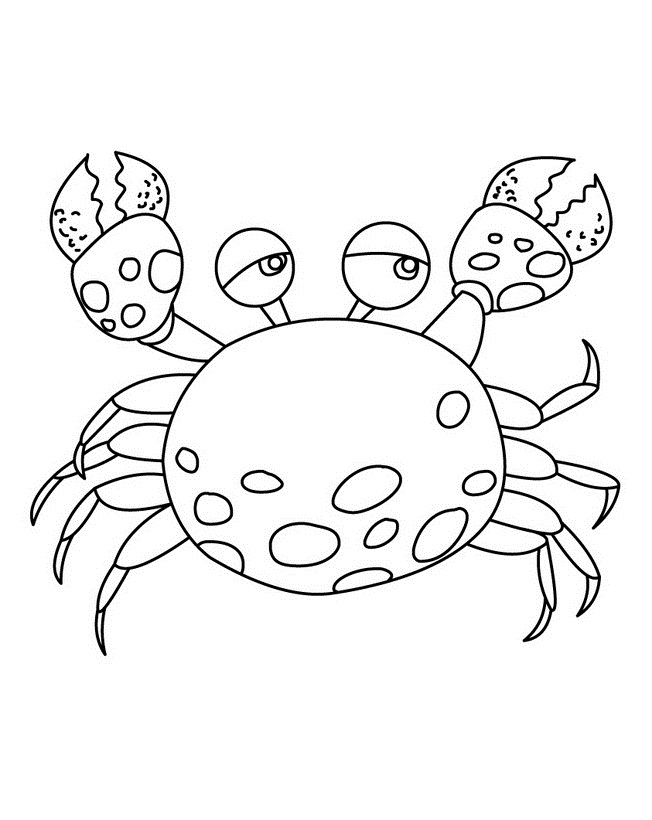 Malvorlage: Krabbe (Tiere) #4597 - Kostenlose Malvorlagen zum Ausdrucken