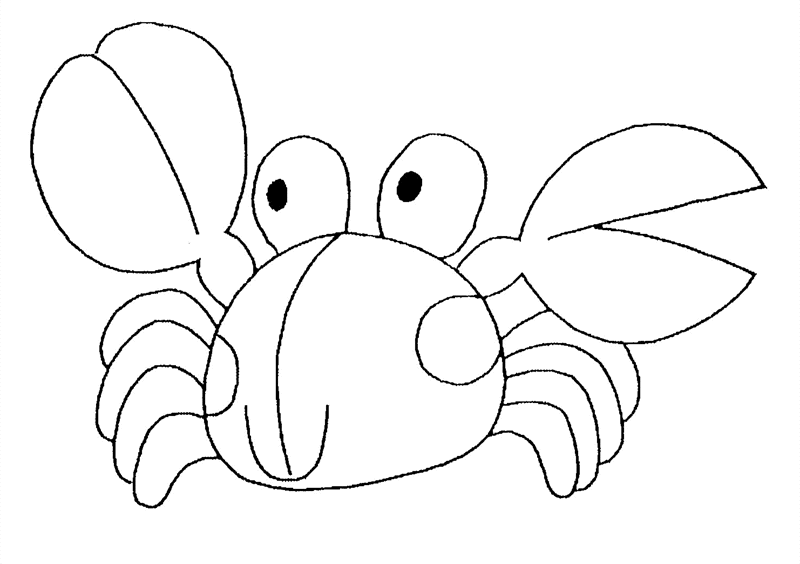 Malvorlage: Krabbe (Tiere) #4643 - Kostenlose Malvorlagen zum Ausdrucken