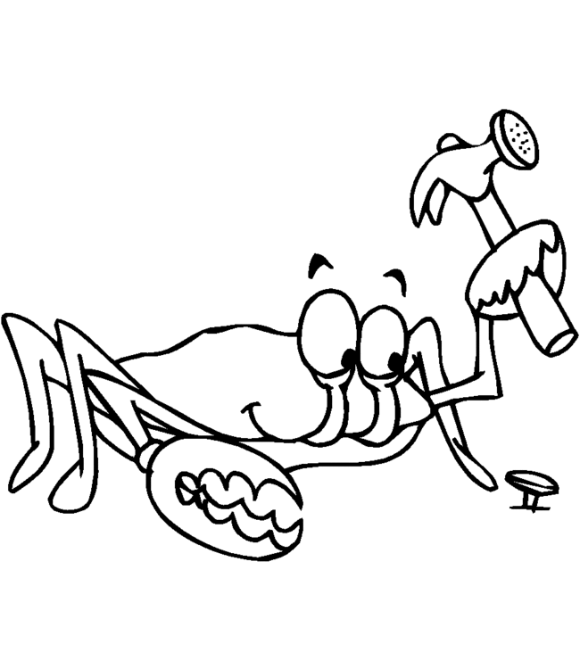 Malvorlage: Krabbe (Tiere) #4652 - Kostenlose Malvorlagen zum Ausdrucken