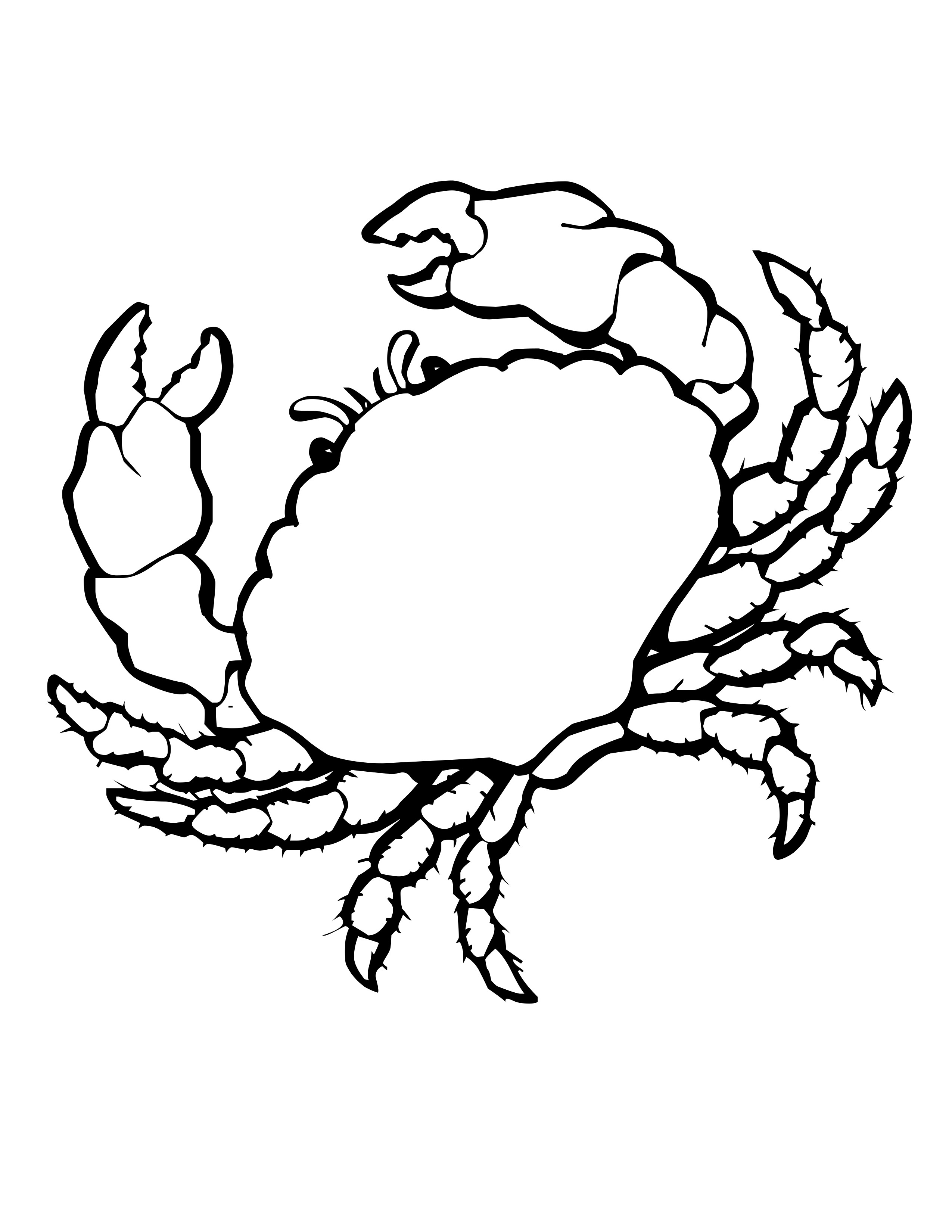Malvorlage: Krabbe (Tiere) #4674 - Kostenlose Malvorlagen zum Ausdrucken
